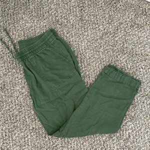 Old navy linen blend pull on pants